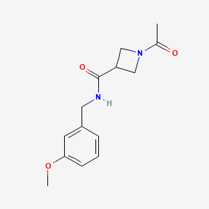 1-acetyl-N-(3-methoxybenzyl)azetidine-3-carboxamide