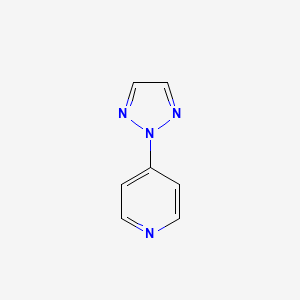 molecular formula C7H6N4 B2664533 4-(Triazol-2-yl)pyridine CAS No. 229629-09-8