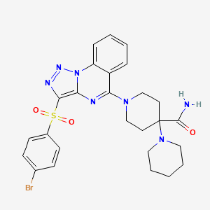 1'-[3-(4-Bromobenzenesulfonyl)-[1,2,3]triazolo[1,5-a]quinazolin-5-yl]-[1,4'-bipiperidine]-4'-carboxamide