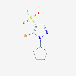 5-Bromo-1-cyclopentylpyrazole-4-sulfonyl chloride