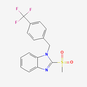 2-(methylsulfonyl)-1-(4-(trifluoromethyl)benzyl)-1H-benzo[d]imidazole