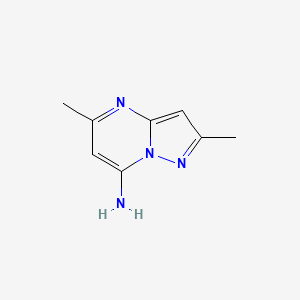 molecular formula C8H10N4 B2664549 2,5-Dimethylpyrazolo[1,5-a]pyrimidin-7-amine CAS No. 2369-89-3