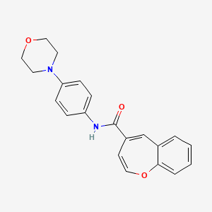molecular formula C21H20N2O3 B2664550 N-(4-morpholin-4-ylphenyl)-1-benzoxepine-4-carboxamide CAS No. 924838-76-6