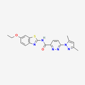 6-(3,5-dimethyl-1H-pyrazol-1-yl)-N-(6-ethoxybenzo[d]thiazol-2-yl)pyridazine-3-carboxamide