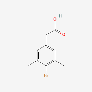 molecular formula C10H11BrO2 B2664552 2-(4-Bromo-3,5-dimethylphenyl)acetic acid CAS No. 1784304-63-7