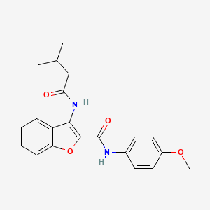 N-(4-methoxyphenyl)-3-(3-methylbutanamido)benzofuran-2-carboxamide