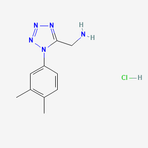 (1-(3,4-dimethylphenyl)-1H-tetrazol-5-yl)methanamine hydrochloride