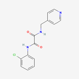 molecular formula C14H12ClN3O2 B2664563 N'-(2-chlorophenyl)-N-(pyridin-4-ylmethyl)oxamide CAS No. 423727-95-1
