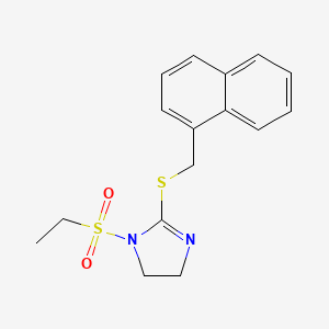 1-(ethylsulfonyl)-2-((naphthalen-1-ylmethyl)thio)-4,5-dihydro-1H-imidazole