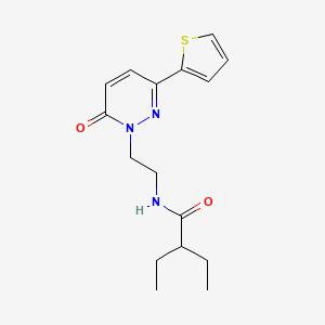 B2664572 2-ethyl-N-(2-(6-oxo-3-(thiophen-2-yl)pyridazin-1(6H)-yl)ethyl)butanamide CAS No. 946264-66-0