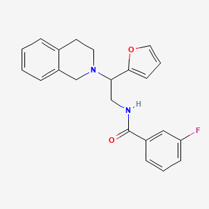 N-(2-(3,4-dihydroisoquinolin-2(1H)-yl)-2-(furan-2-yl)ethyl)-3-fluorobenzamide