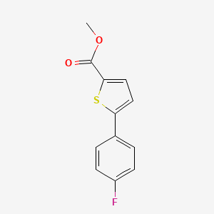 molecular formula C12H9FO2S B2664592 5-(4-氟苯基)噻吩-2-甲酸甲酯 CAS No. 333793-04-7