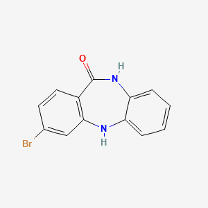molecular formula C13H9BrN2O B2664603 3-Bromo-5H-dibenzo[b,e][1,4]diazepin-11(10H)-one CAS No. 755026-53-0