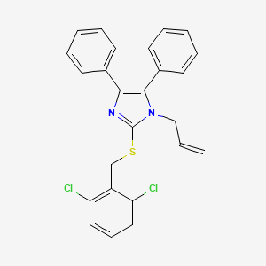 1-allyl-2-[(2,6-dichlorobenzyl)sulfanyl]-4,5-diphenyl-1H-imidazole