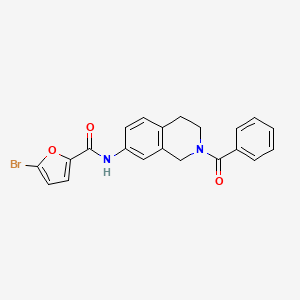 N-(2-benzoyl-1,2,3,4-tetrahydroisoquinolin-7-yl)-5-bromofuran-2-carboxamide