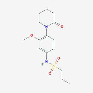 N-(3-methoxy-4-(2-oxopiperidin-1-yl)phenyl)propane-1-sulfonamide