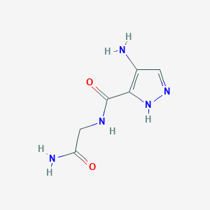 molecular formula C6H9N5O2 B2664627 4-amino-N-(2-amino-2-oxoethyl)-1H-pyrazole-5-carboxamide CAS No. 1338954-50-9