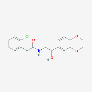 2-(2-chlorophenyl)-N-(2-(2,3-dihydrobenzo[b][1,4]dioxin-6-yl)-2-hydroxyethyl)acetamide