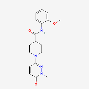 N-(2-methoxyphenyl)-1-(1-methyl-6-oxo-1,6-dihydropyridazin-3-yl)piperidine-4-carboxamide