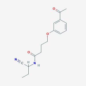 molecular formula C16H20N2O3 B2664641 4-(3-acetylphenoxy)-N-(1-cyanopropyl)butanamide CAS No. 1311797-44-0