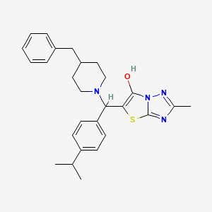 5-((4-Benzylpiperidin-1-yl)(4-isopropylphenyl)methyl)-2-methylthiazolo[3,2-b][1,2,4]triazol-6-ol