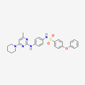 N-{4-[(4-methyl-6-piperidin-1-ylpyrimidin-2-yl)amino]phenyl}-4-phenoxybenzenesulfonamide