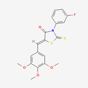 (Z)-3-(3-fluorophenyl)-2-thioxo-5-(3,4,5-trimethoxybenzylidene)thiazolidin-4-one