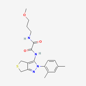 N'-[2-(2,4-dimethylphenyl)-4,6-dihydrothieno[3,4-c]pyrazol-3-yl]-N-(3-methoxypropyl)oxamide