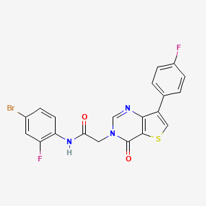 N-(4-bromo-2-fluorophenyl)-2-[7-(4-fluorophenyl)-4-oxothieno[3,2-d]pyrimidin-3(4H)-yl]acetamide
