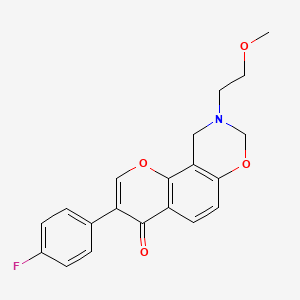 3-(4-fluorophenyl)-9-(2-methoxyethyl)-9,10-dihydrochromeno[8,7-e][1,3]oxazin-4(8H)-one