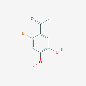 molecular formula C9H9BrO3 B2664686 1-(2-Bromo-5-hydroxy-4-methoxyphenyl)ethanone CAS No. 898617-38-4