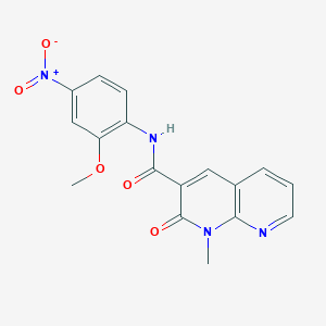 N-(2-methoxy-4-nitrophenyl)-1-methyl-2-oxo-1,2-dihydro-1,8-naphthyridine-3-carboxamide