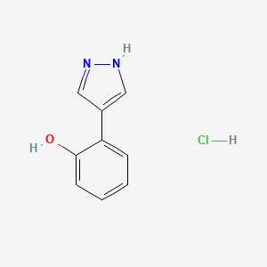 2-(1H-Pyrazol-4-yl)phenol;hydrochloride