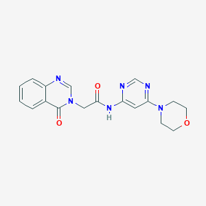 N-(6-morpholinopyrimidin-4-yl)-2-(4-oxoquinazolin-3(4H)-yl)acetamide