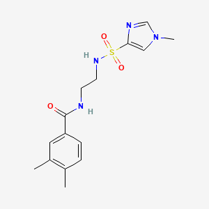 3,4-dimethyl-N-(2-(1-methyl-1H-imidazole-4-sulfonamido)ethyl)benzamide
