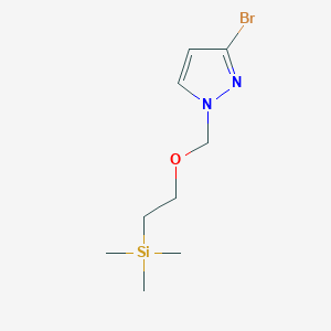 molecular formula C9H17BrN2OSi B2664738 3-溴-1-{[2-(三甲基硅基)乙氧基]甲基}-1H-吡唑 CAS No. 1799818-22-6