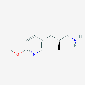 (2S)-3-(6-Methoxypyridin-3-yl)-2-methylpropan-1-amine