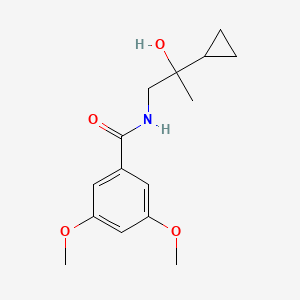 molecular formula C15H21NO4 B2664746 N-(2-cyclopropyl-2-hydroxypropyl)-3,5-dimethoxybenzamide CAS No. 1286728-75-3