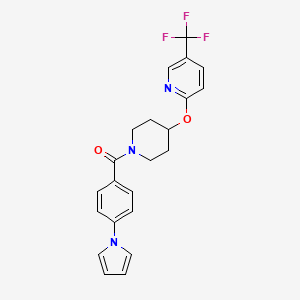 (4-(1H-pyrrol-1-yl)phenyl)(4-((5-(trifluoromethyl)pyridin-2-yl)oxy)piperidin-1-yl)methanone
