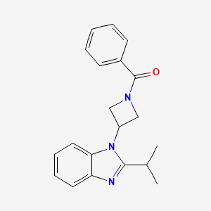 molecular formula C20H21N3O B2664759 1-(1-benzoylazetidin-3-yl)-2-(propan-2-yl)-1H-1,3-benzodiazole CAS No. 2415462-88-1