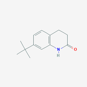 molecular formula C13H17NO B2664762 7-Tert-butyl-1,2,3,4-tetrahydroquinolin-2-one CAS No. 1267394-19-3