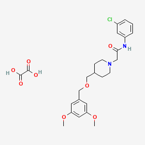 N-(3-chlorophenyl)-2-(4-(((3,5-dimethoxybenzyl)oxy)methyl)piperidin-1-yl)acetamide oxalate