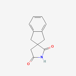 molecular formula C12H11NO2 B2664768 1,3-二氢螺环[吲哚-2,3'-吡咯啉]-2',5'-二酮 CAS No. 81402-21-3