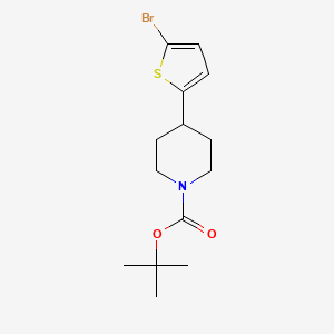 molecular formula C14H20BrNO2S B2664784 Tert-butyl 4-(5-bromothiophen-2-yl)piperidine-1-carboxylate CAS No. 951259-22-6