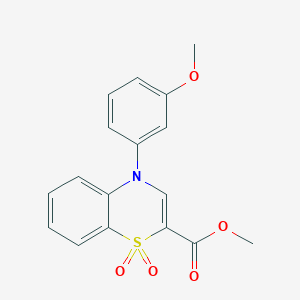 methyl 4-(3-methoxyphenyl)-4H-1,4-benzothiazine-2-carboxylate 1,1-dioxide