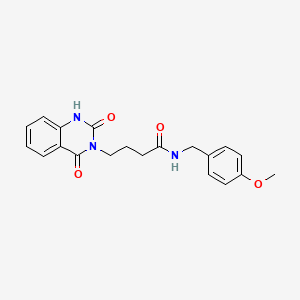 4-(2,4-dioxo-1H-quinazolin-3-yl)-N-[(4-methoxyphenyl)methyl]butanamide