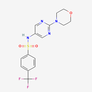 N-(2-morpholinopyrimidin-5-yl)-4-(trifluoromethyl)benzenesulfonamide