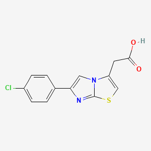 [6-(4-Chlorophenyl)imidazo[2,1-b][1,3]thiazol-3-yl]acetic acid