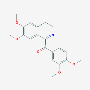 molecular formula C20H21NO5 B2664811 (6,7-Dimethoxy-3,4-dihydro-1-isoquinolinyl)(3,4-dimethoxyphenyl)methanone CAS No. 20345-69-1