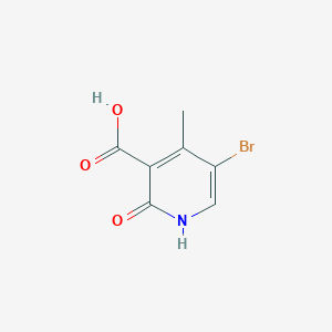molecular formula C7H6BrNO3 B2664819 5-溴-2-羟基-4-甲基吡啶-3-羧酸 CAS No. 1909308-56-0